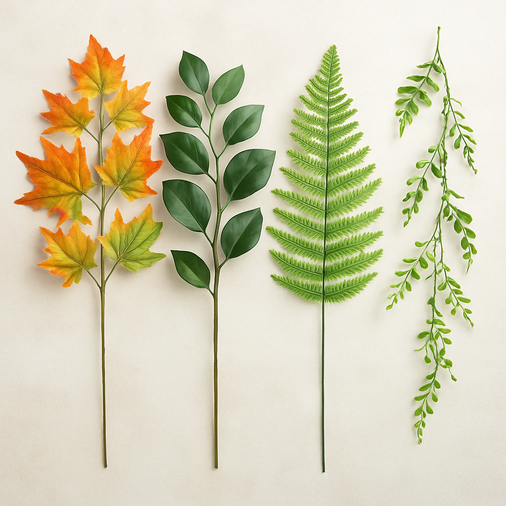 Artificial Leaves and Sprays - Decorative Green Sprays for Home and Events