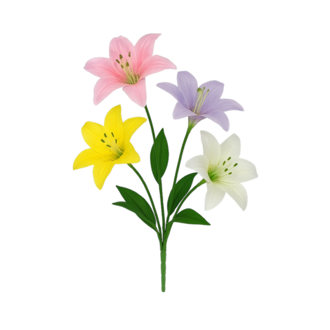 Artificial Lily Flower Bouquet for Gifting and Decor