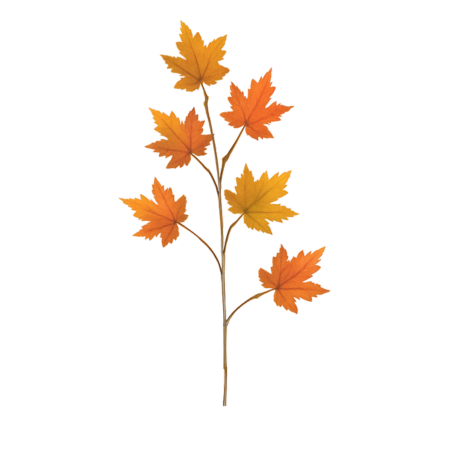 Maple Spray Artificial Leaves in Autumn Colors