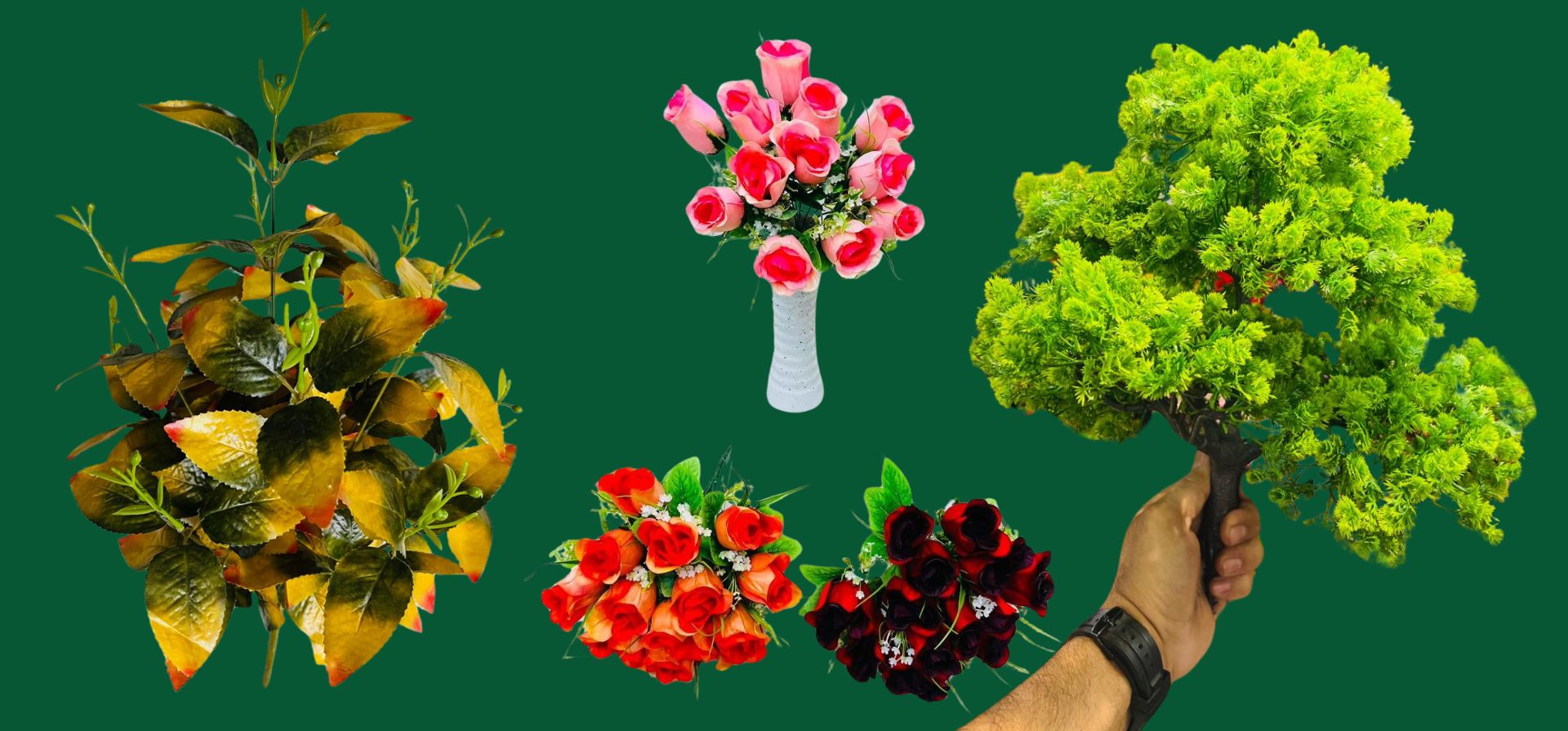 Artificial Flower Bouquets and Decorative Creepers by Wow Phulwari